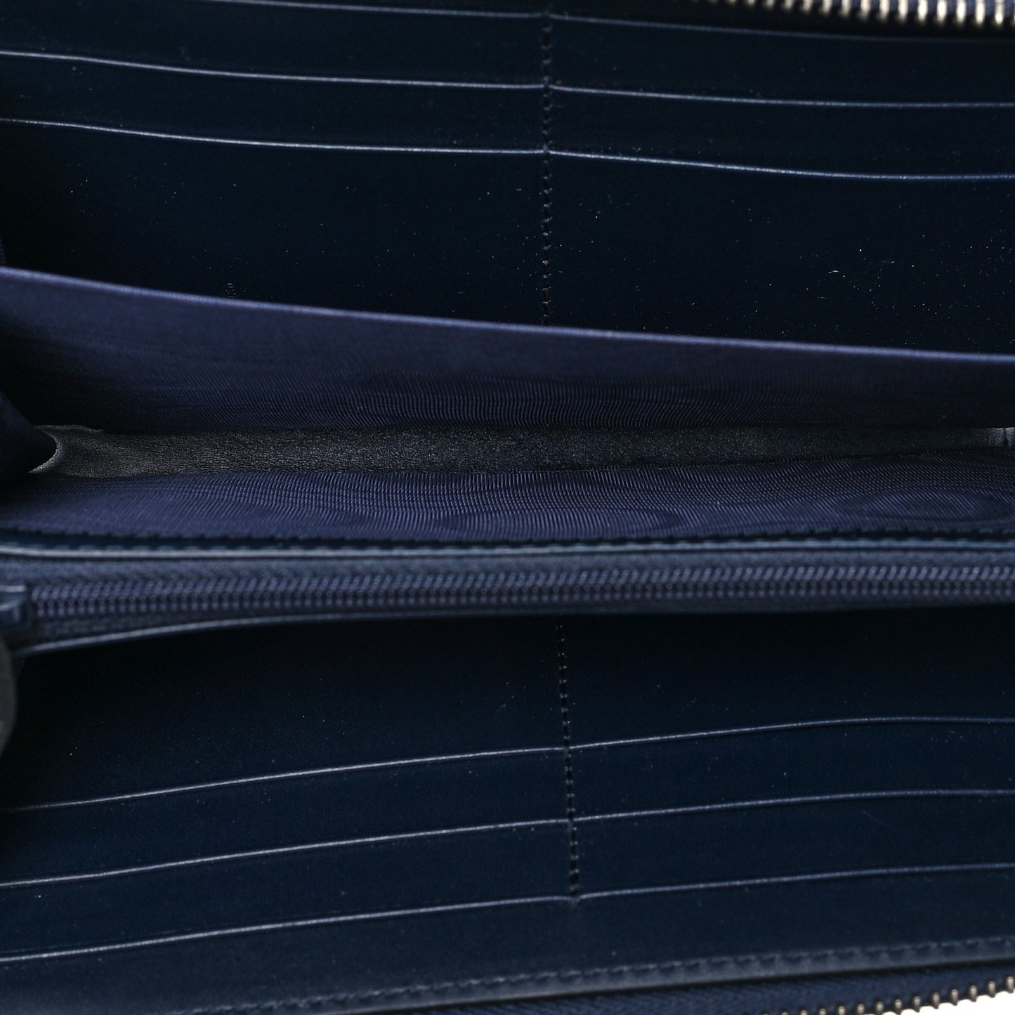 Guccissima Zip Around Wallet Blue