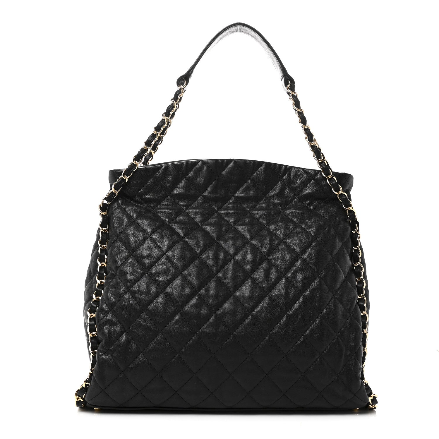 Chanel Calfskin Quilted Large Chain Me Hobo Black 1 of 10