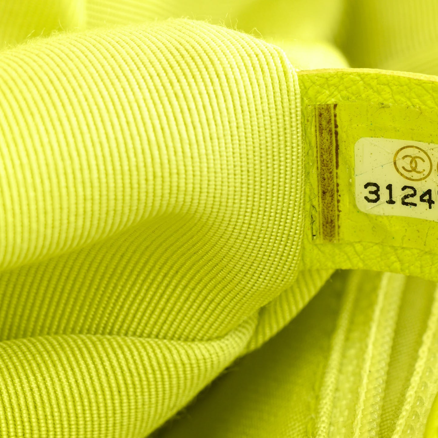 Shiny Lambskin Quilted Medium Chanel 19 Flap Neon Yellow
