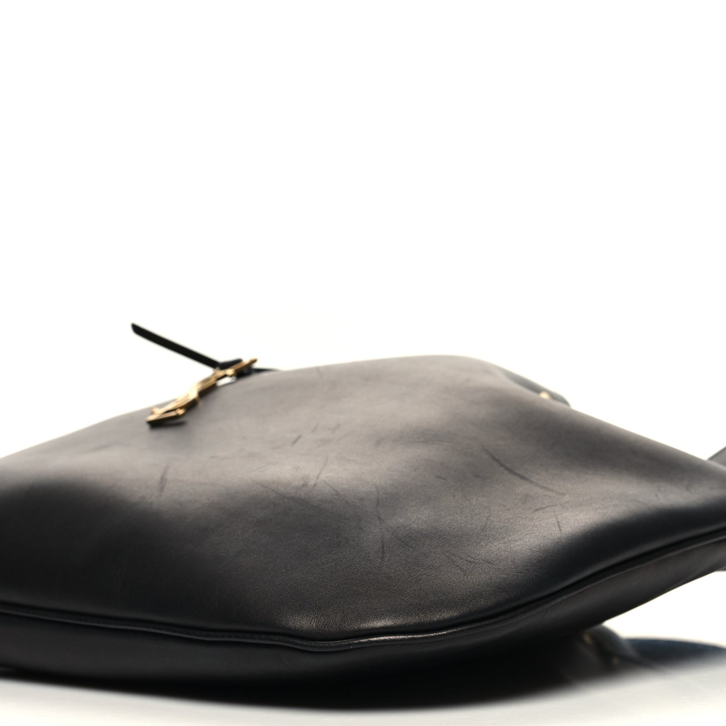 Smooth Calfskin Paris VII Large Flat Hobo Black