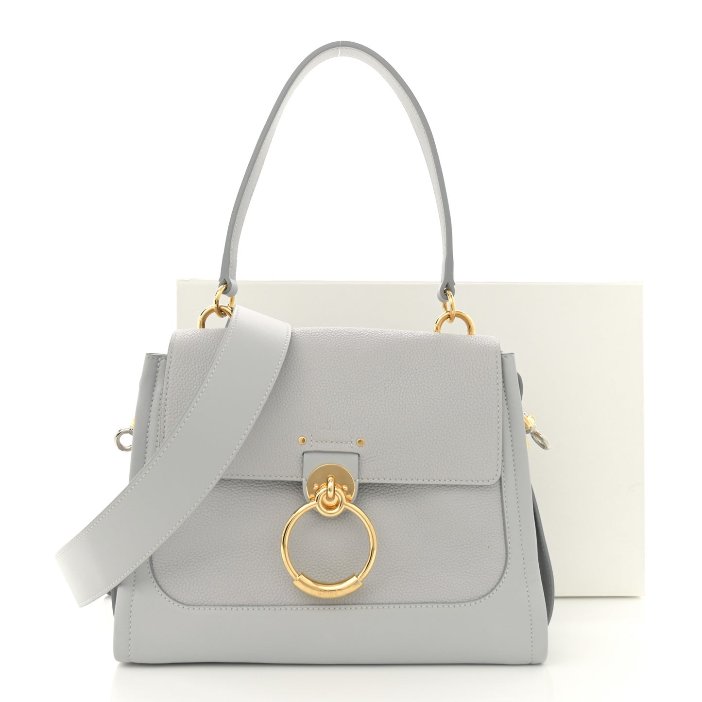 Calfskin Small Tess Day Bag Light Cloud