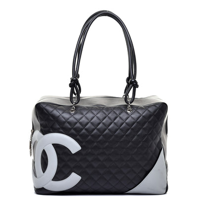 Chanel Calfskin Quilted Large Cambon Bag Black 1 of 10