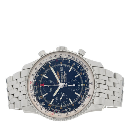 Breitling Stainless Steel 46mm Navitimer GMT World Automatic Watch Black A24322 2 of 4