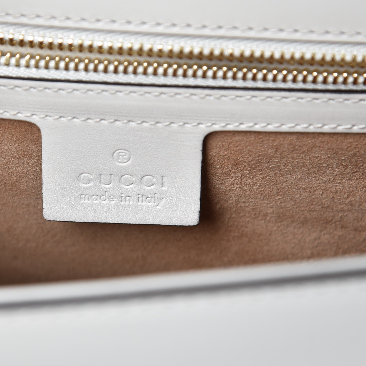 Gucci Calfskin Small Sylvie Shoulder Bag Off White 6 of 7