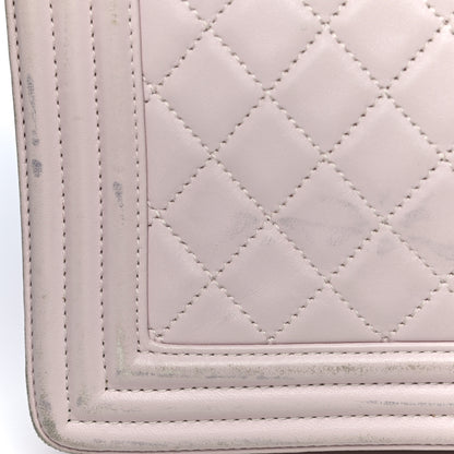Chanel Lambskin Quilted New Medium Boy Flap Light Pink 16 of 16