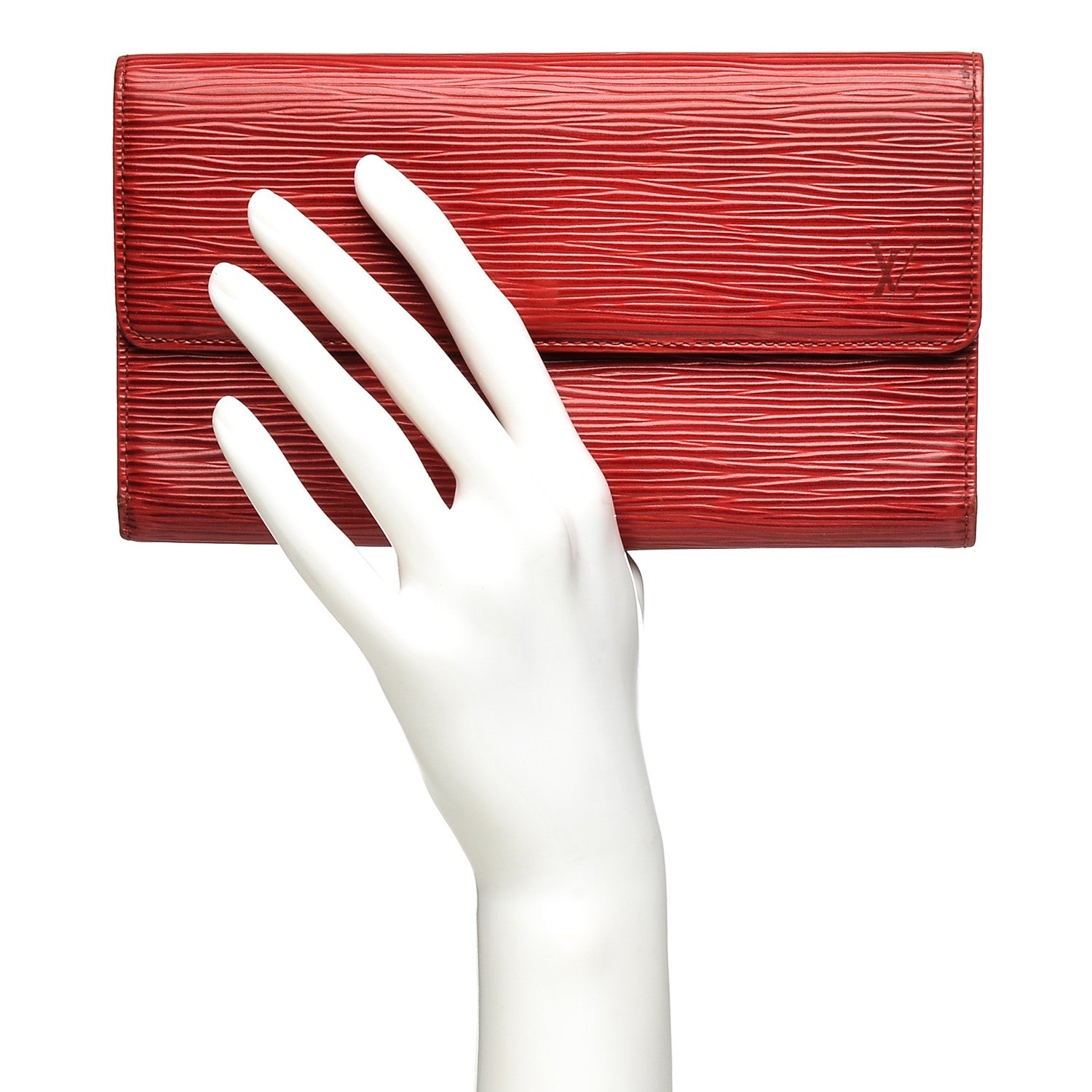 Louis Vuitton Epi Porte Tresor International Wallet Castillan Red 2 of 10