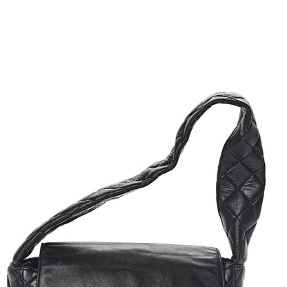 Chanel Lambskin Quilted Flap Shoulder Bag Black 10 of 12