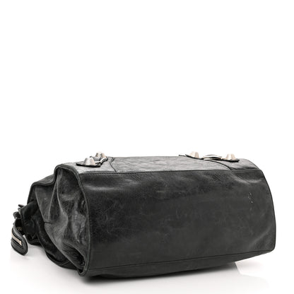 Balenciaga Agneau Giant 21 Silver Hardware Folder Black 4 of 40