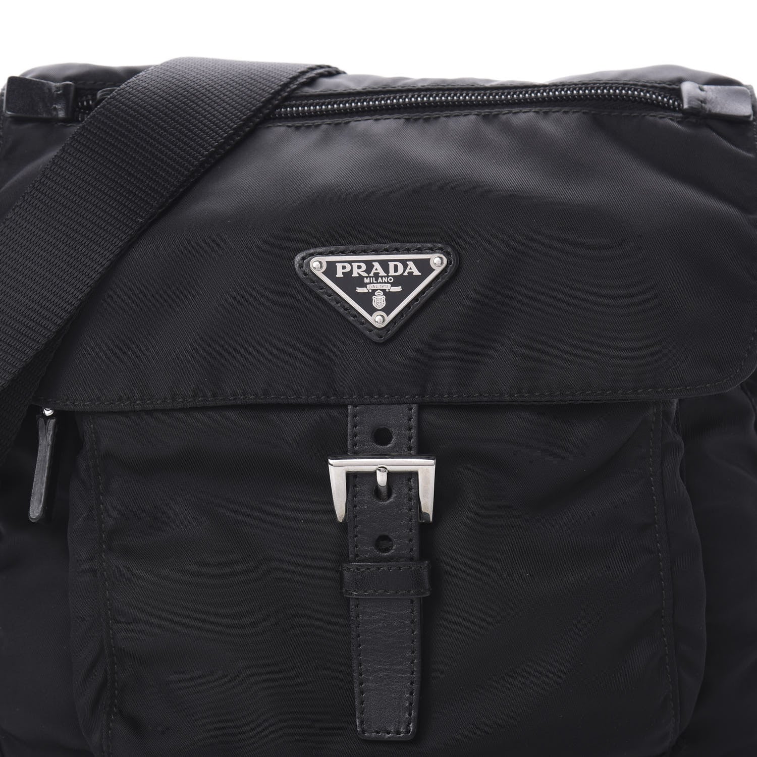 Prada Nylon Vela Messenger Black 8 of 10
