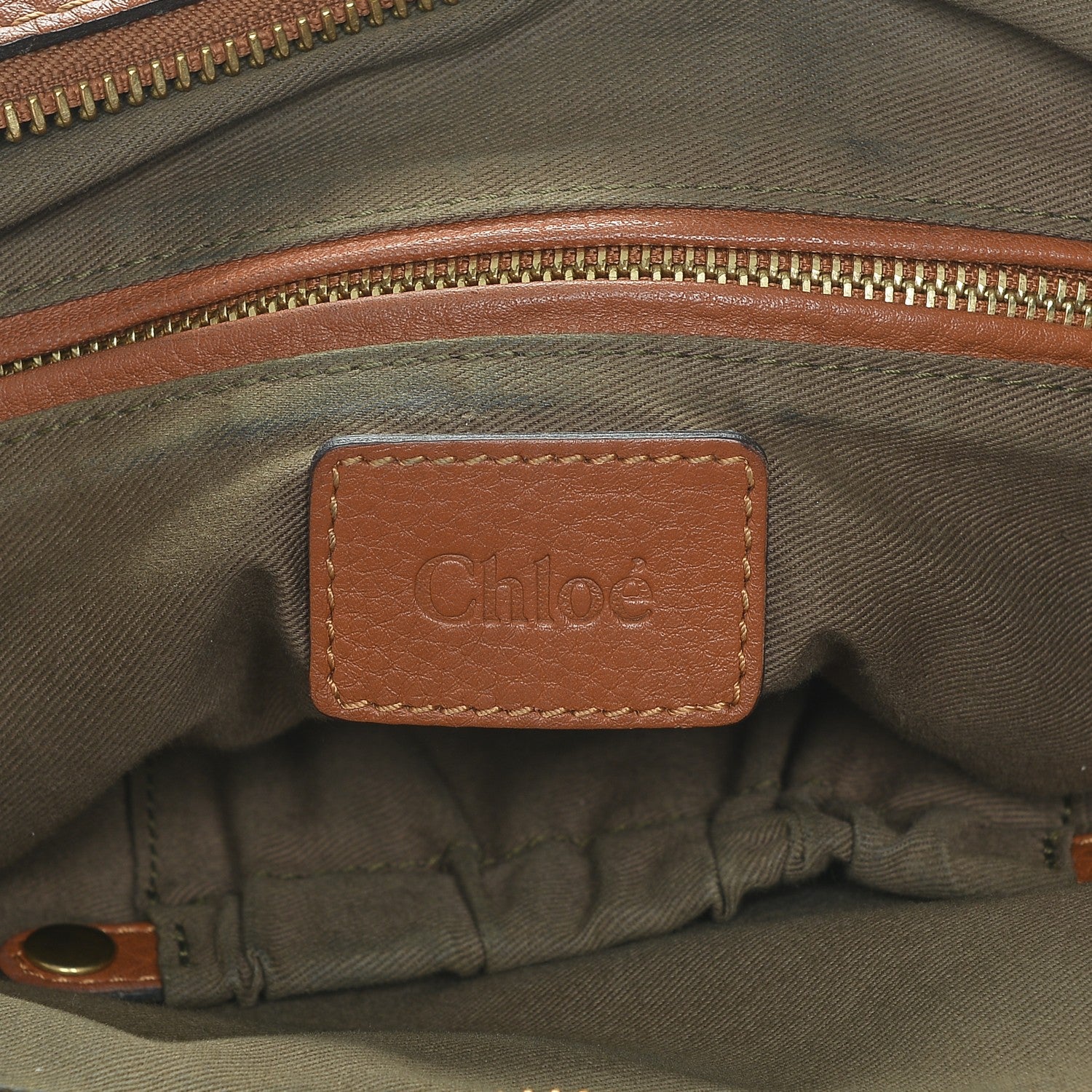 Chloe Calfskin Medium Marcie Satchel Tan 6 of 6