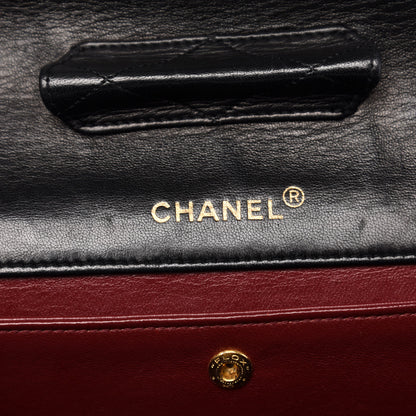 Chanel Lambskin Quilted Medium Single Flap Black 7 of 15