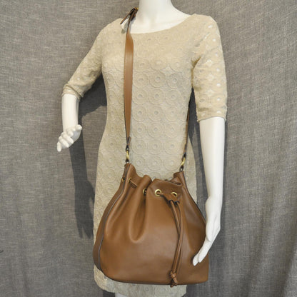 Chloe Leather Aurore Bucket Bag Beige 3 of 12