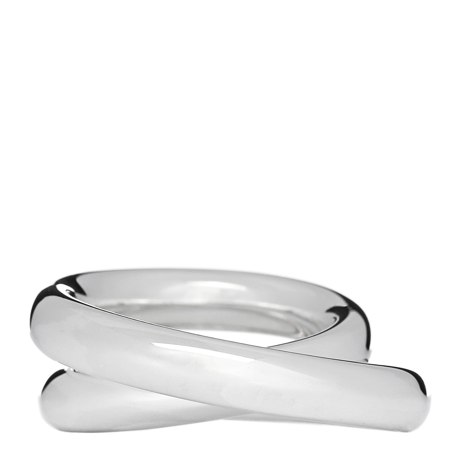 Hermes Sterling Silver MM Vertige Ring 49 5 1 of 6