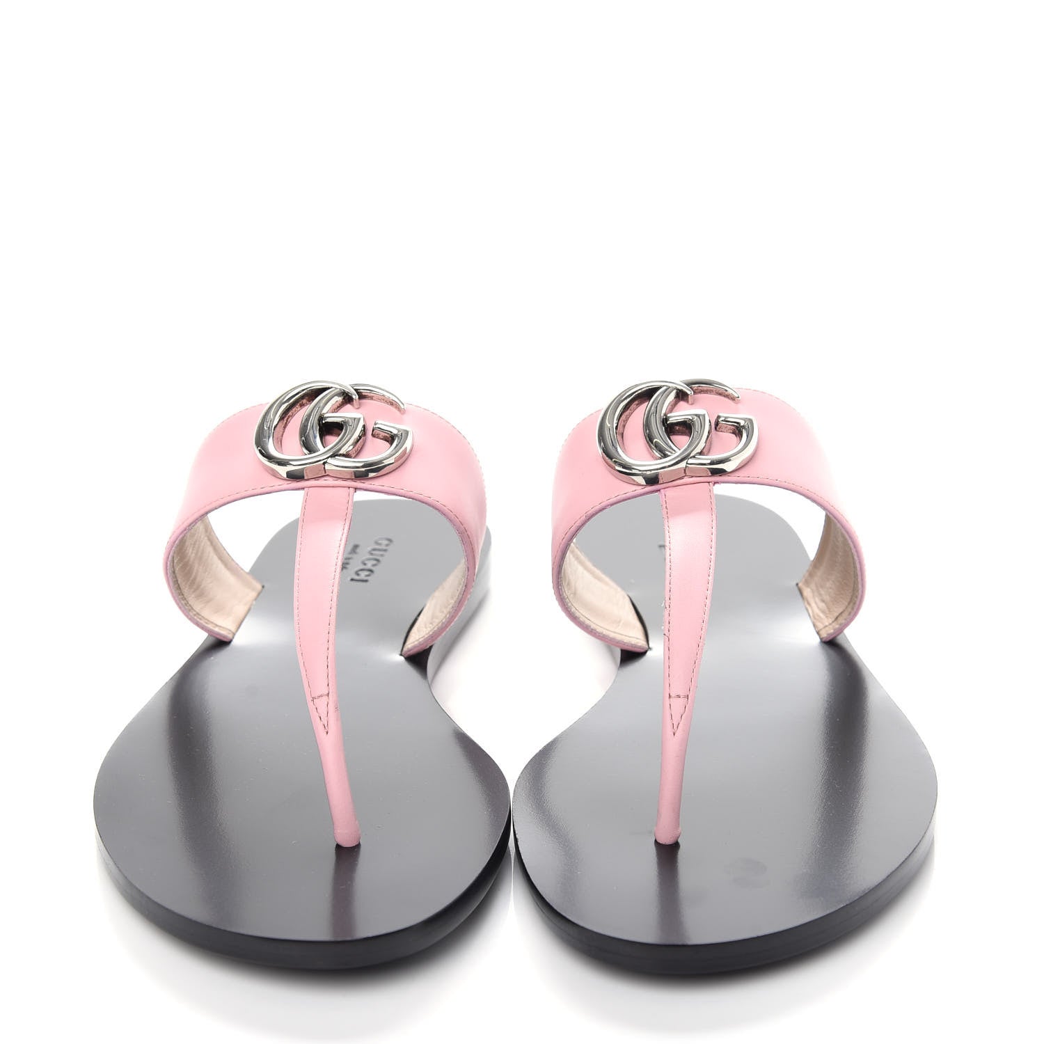 Gucci Calfskin GG Marmont Thong Sandals 37 Wild Rose 2 of 10