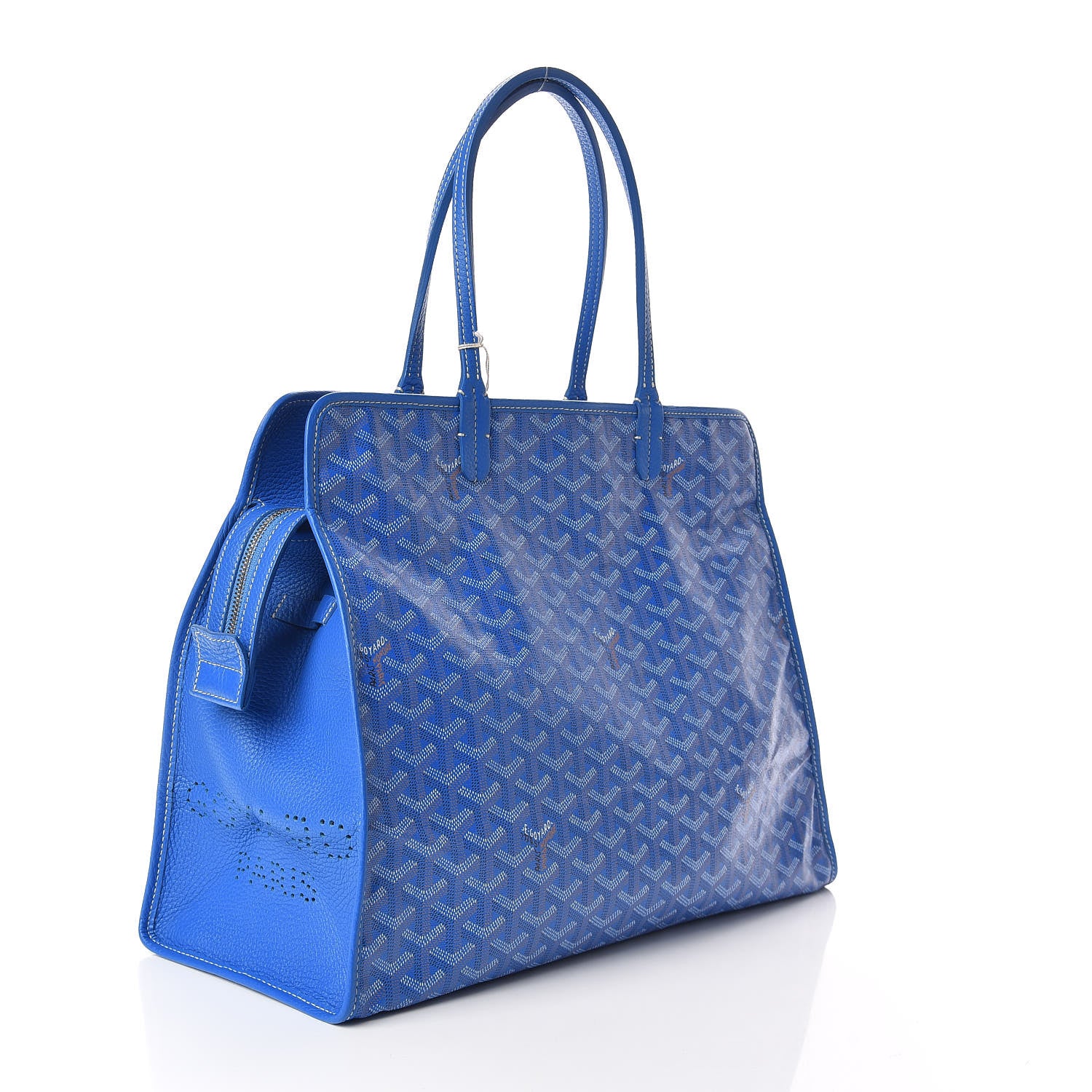 Goyard Goyardine Sac Hardy Pet Carrier PM Sky Blue 3 of 10