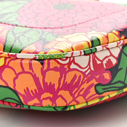 Gucci X KEN SCOTT Textured Calfskin Pomponica Print Small Jackie 1961 Hobo Multicolor Fuxia Pompon 10 of 10