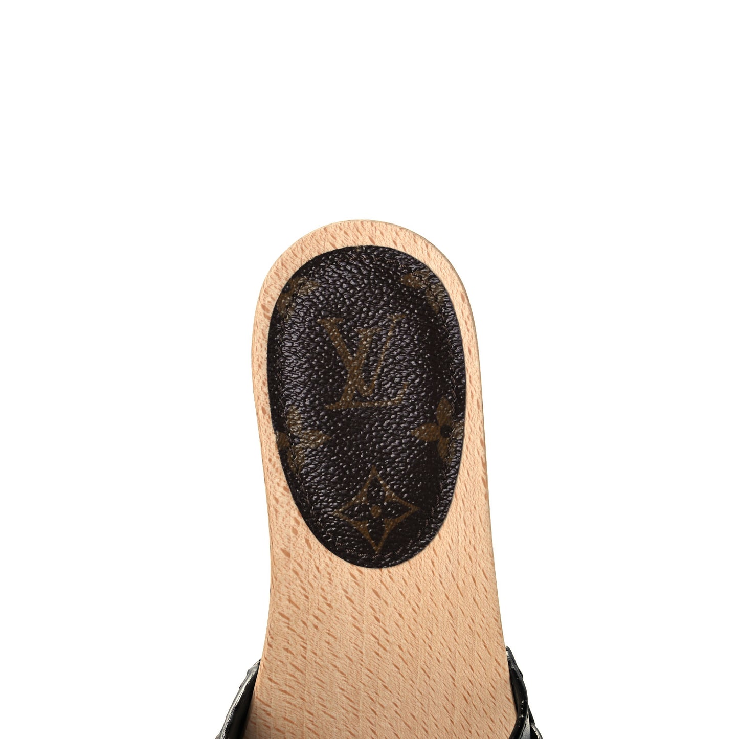 Calfskin Monogram Cottage Mules 37 Black