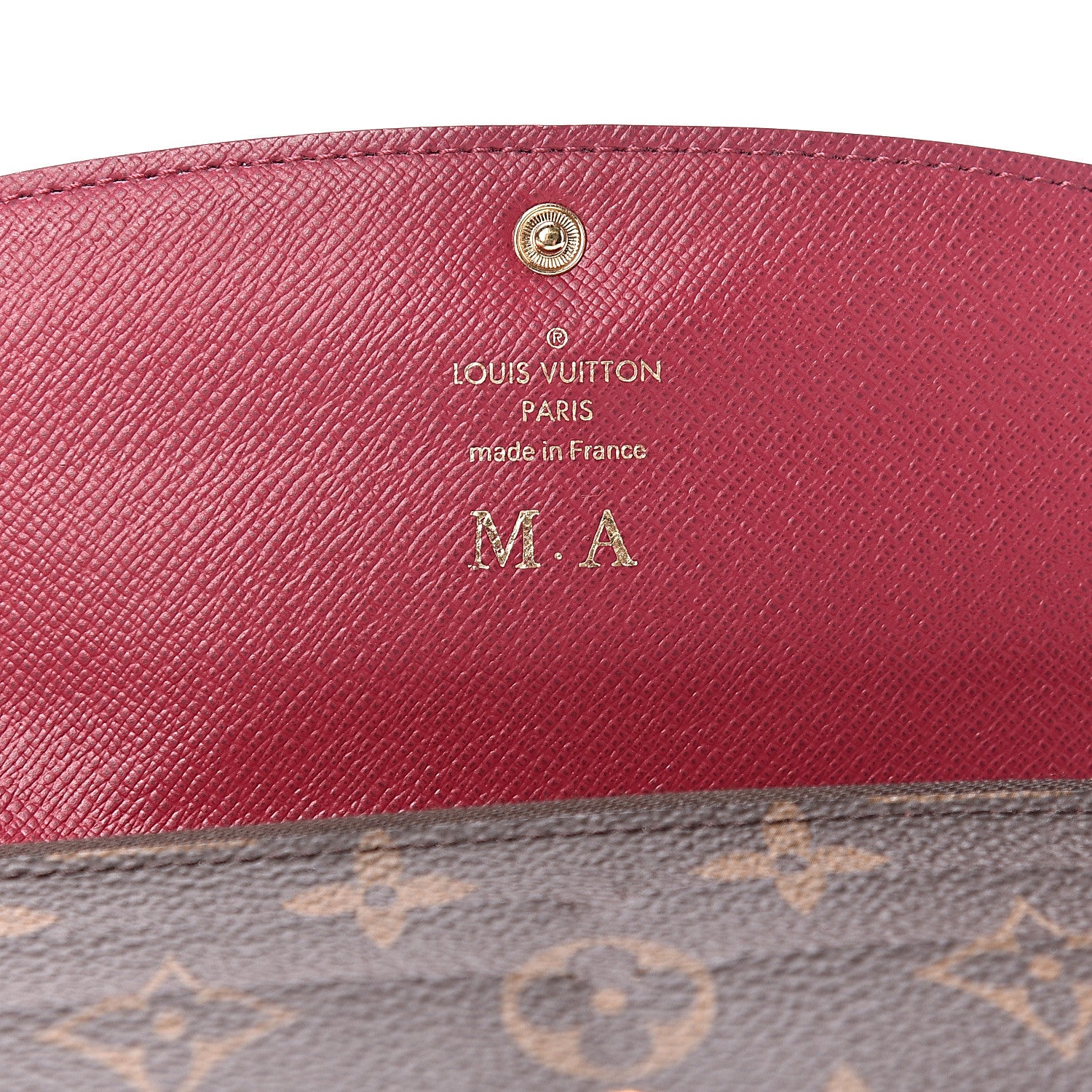 Louis Vuitton Monogram Emilie Wallet Fuchsia 7 of 9