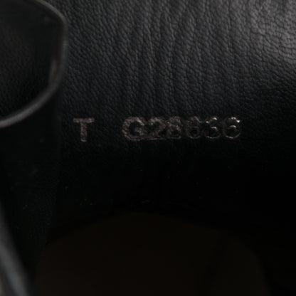 Chanel Calfskin Combat Boots 39.5 Black 7 of 8