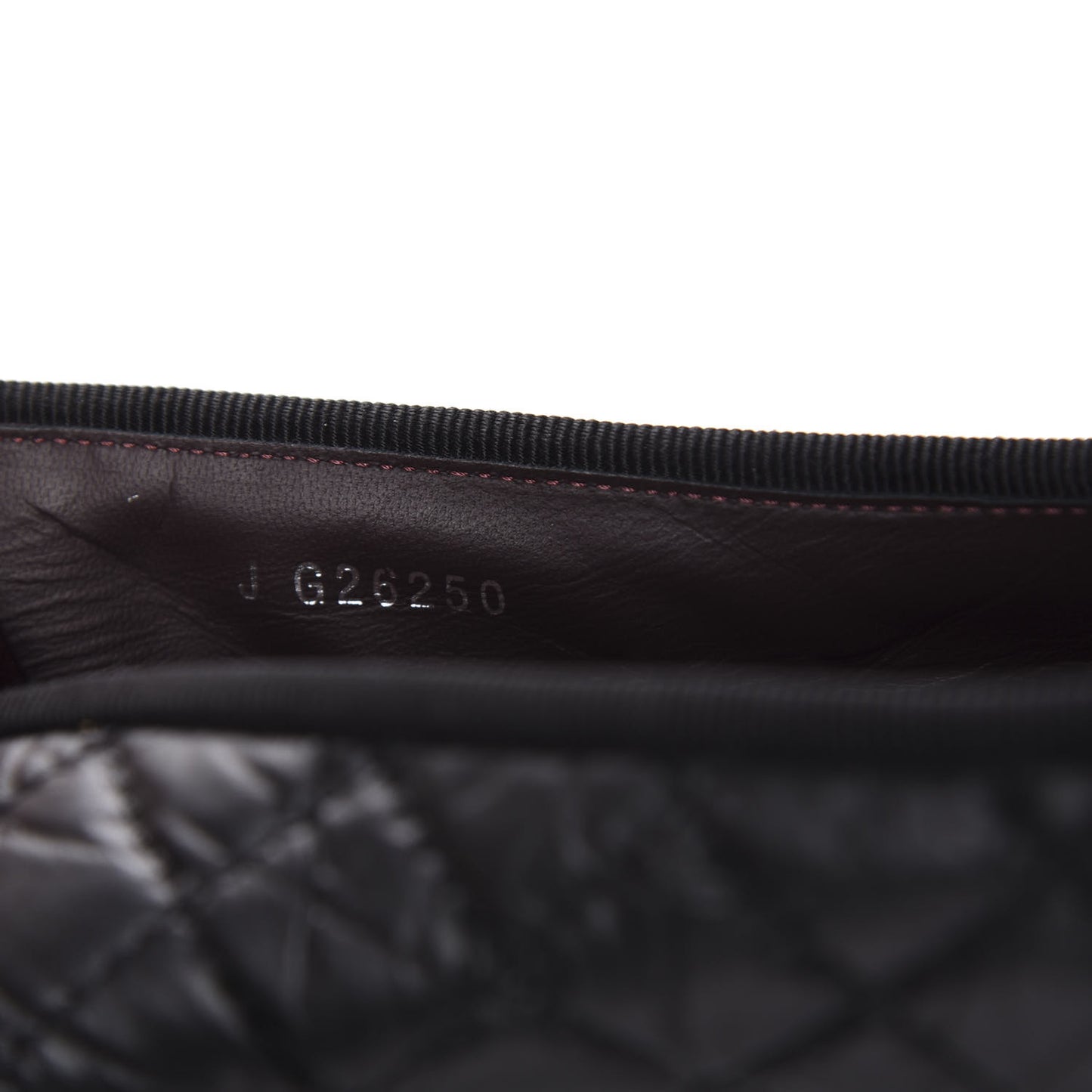 Aged Calfskin Quilted CC Cap Toe Ballerina Flats 39 Black