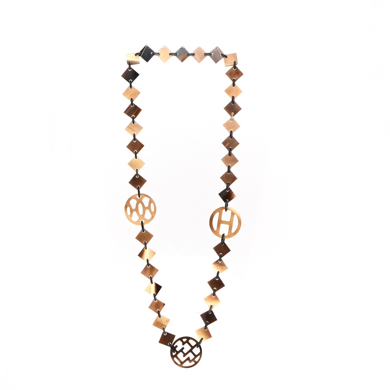 Hermes Buffalo Horn Lacquer Lena Necklace 3 of 6