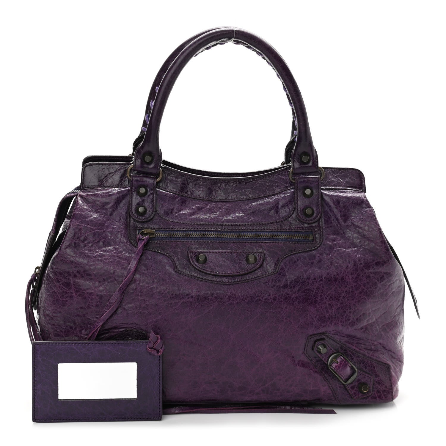 Balenciaga Agneau Classic Hardware Step Violet 1 of 17