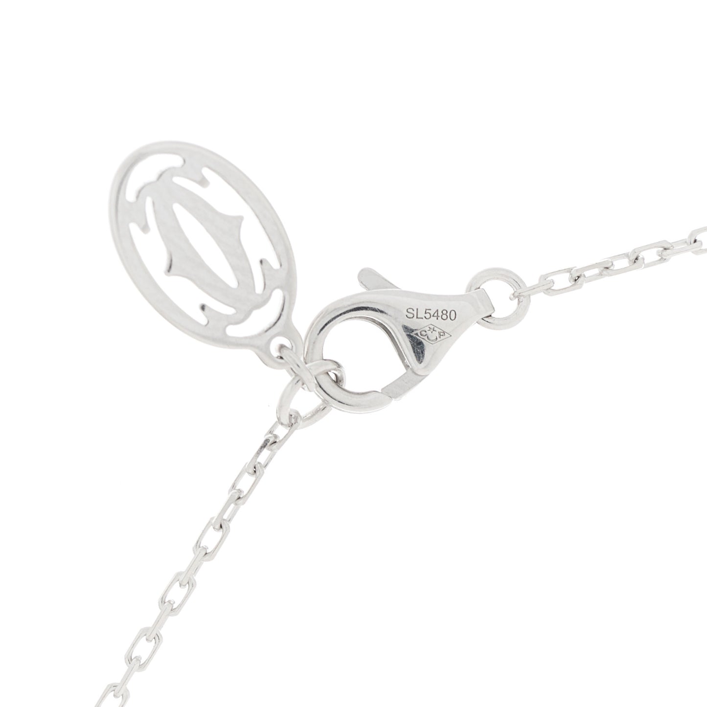 18K White Gold Diamond SM D'Amour Pendant Necklace