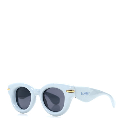 Loewe Acetate Inflated Round Sunglasses LW40118I Light Blue 1 of 6