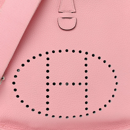 Hermes Taurillon Clemence Evelyne III PM Rose Sakura 7 of 10