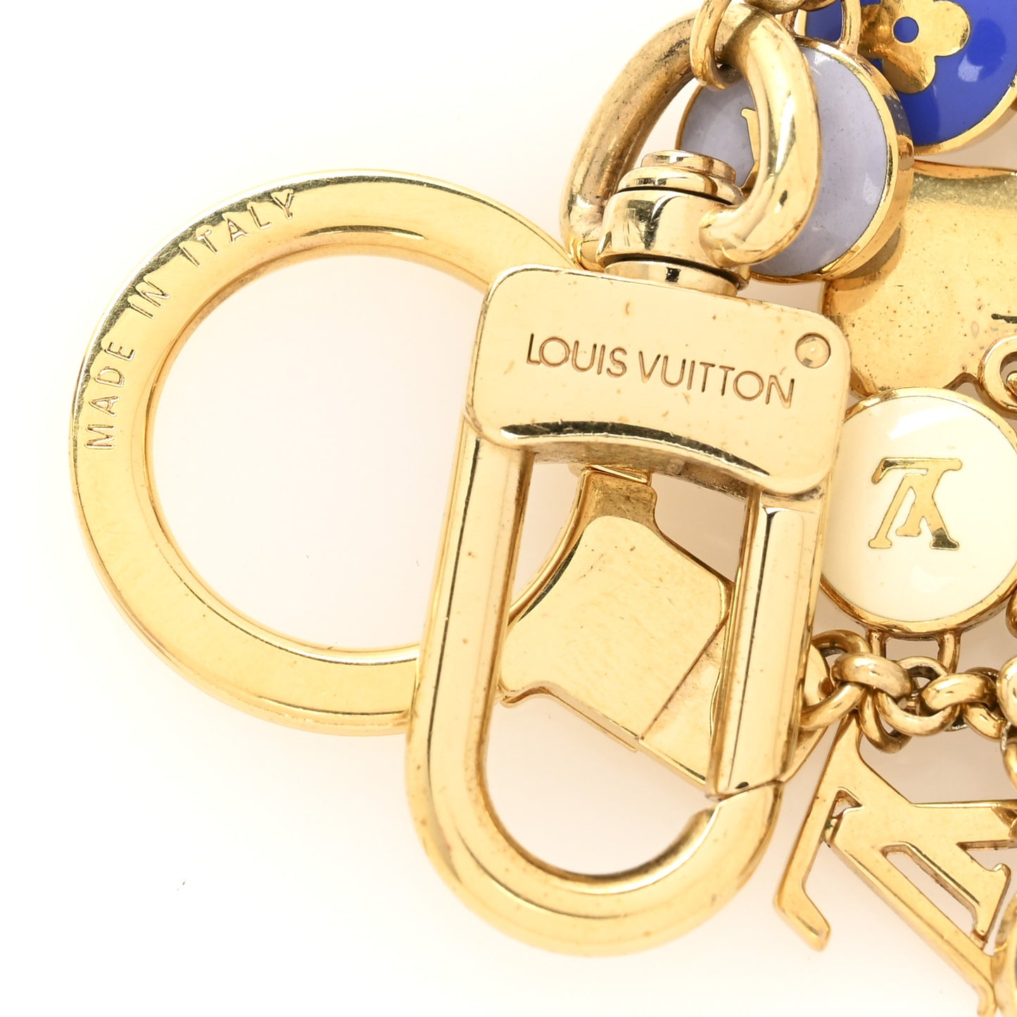 Pastilles Key Chain Bag Charm Blue