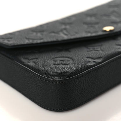 Louis Vuitton Empreinte Pochette Felicie Chain Wallet Black 9 of 11
