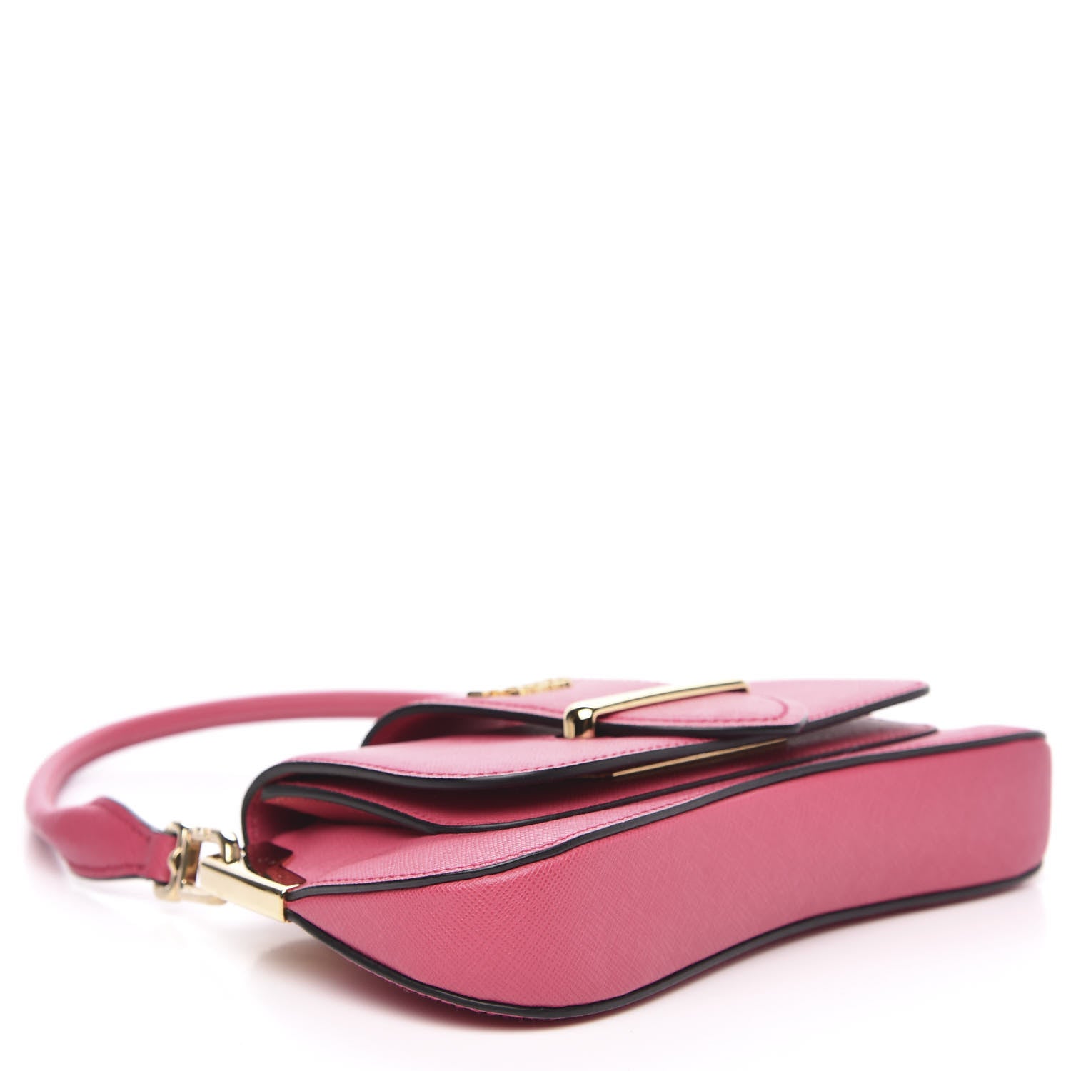 Prada Saffiano Lux Sidonie Shoulder Bag Ibisco 4 of 8