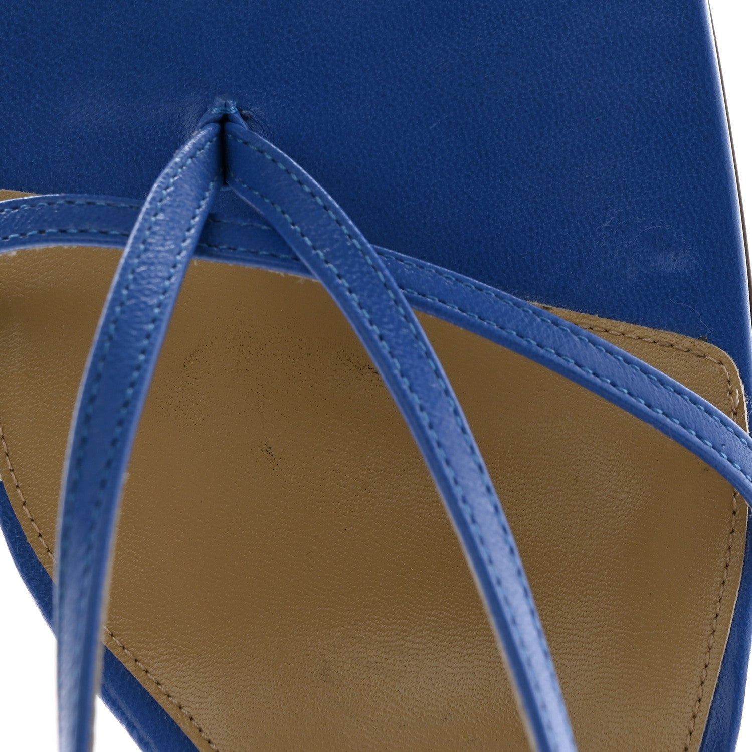 Bottega Veneta Lambskin Stretch Multi Strap 90mm Sandals 40.5 Aquarium 11 of 13