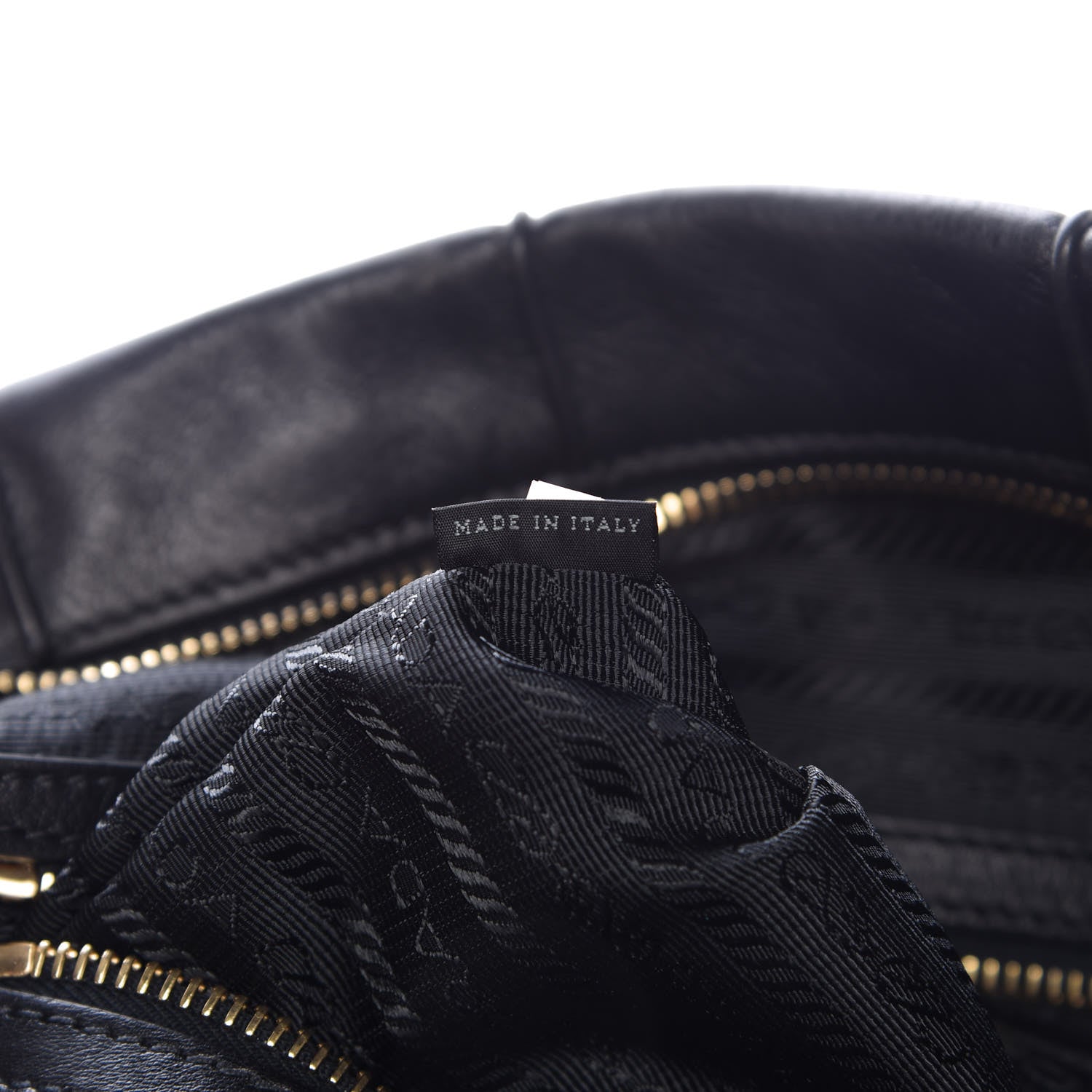 Prada Soft Calf Shoulder Bag Black 7 of 9