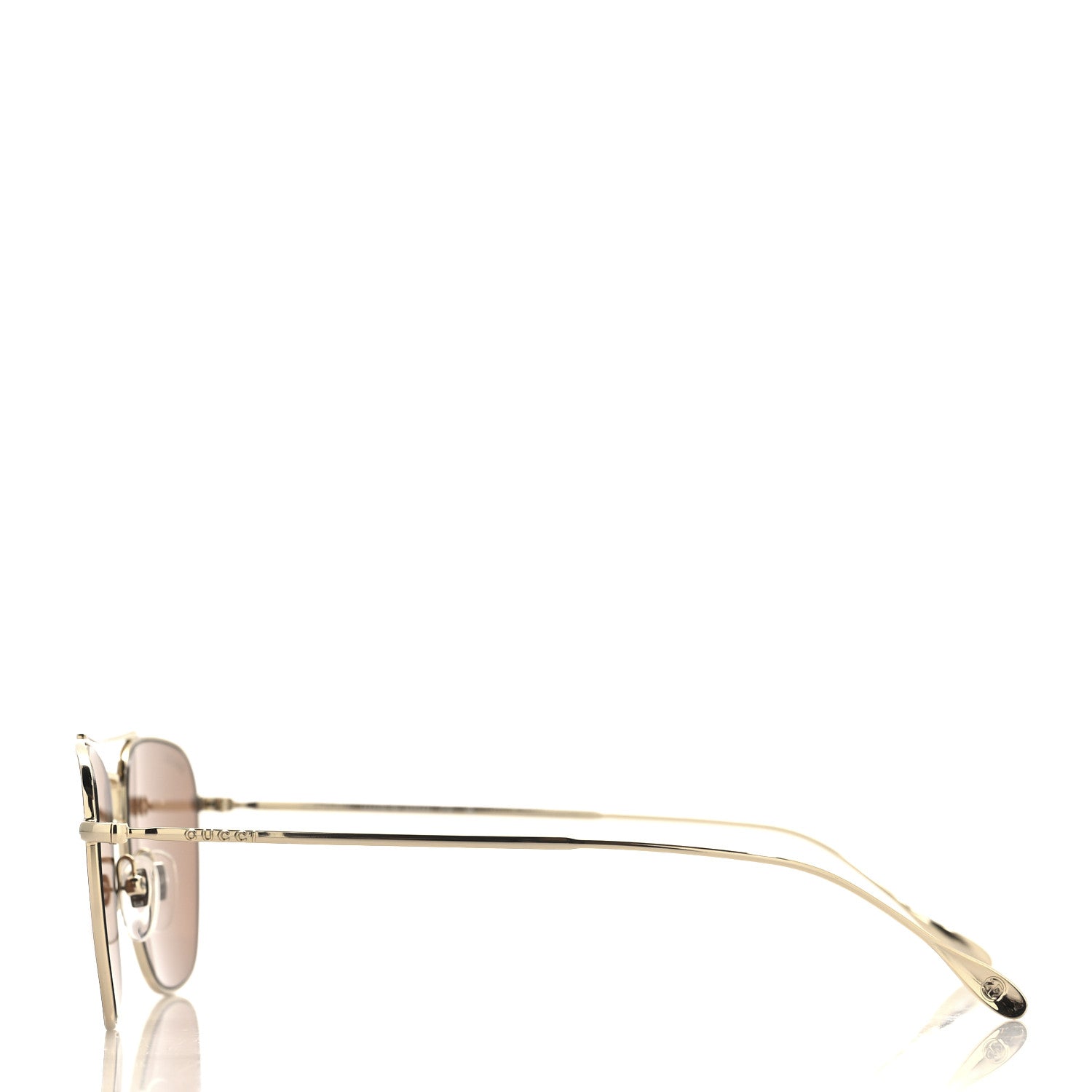 Gucci Metal Aviator Sunglasses GG1183S Gold Brown 3 of 7