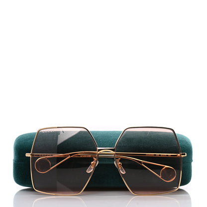 Gucci Square Frame GG0536S Sunglasses Gold 11 of 11