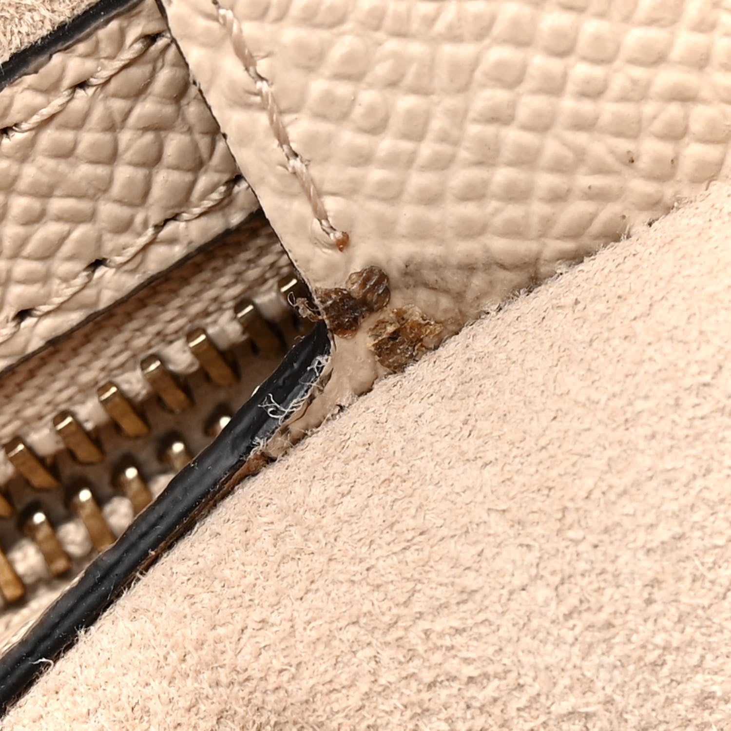 Christian Dior Grained Calfskin Saddle Bag With Strap Hazelnut 11 of 11