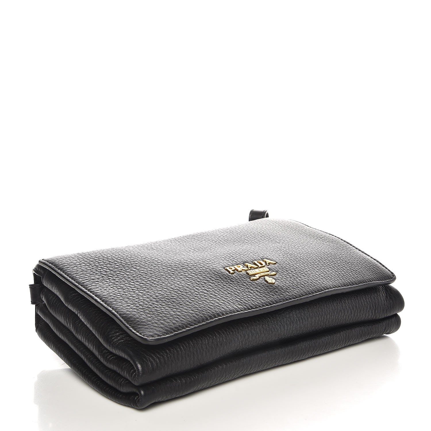 Prada Vitello Daino Shoulder Bag Black 4 of 8