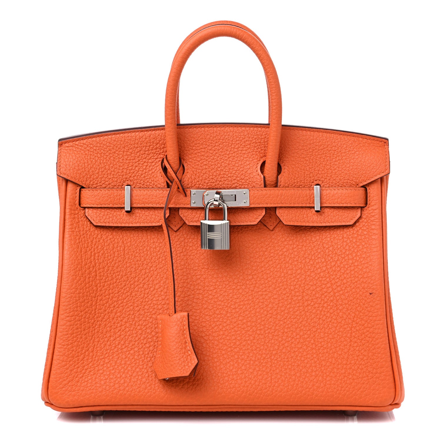 Hermes Togo Birkin 25 Orange 1 of 12