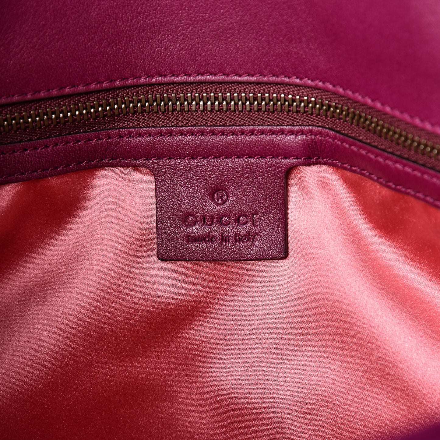 Velvet Matelasse Medium GG Marmont Shoulder Bag Fuchsia Violet Cyclamen