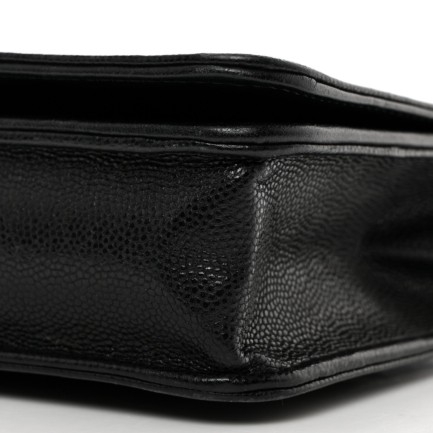 Chanel Caviar Quilted Boy Wallet On Chain WOC Black 10 of 10