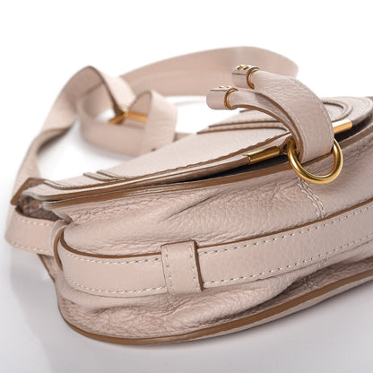Chloe Calfskin Mini Marcie Round Crossbody Bag Abstract White 9 of 9
