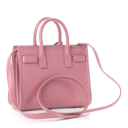Saint Laurent Calfskin Nano Sac De Jour Rose Dark 2 of 10