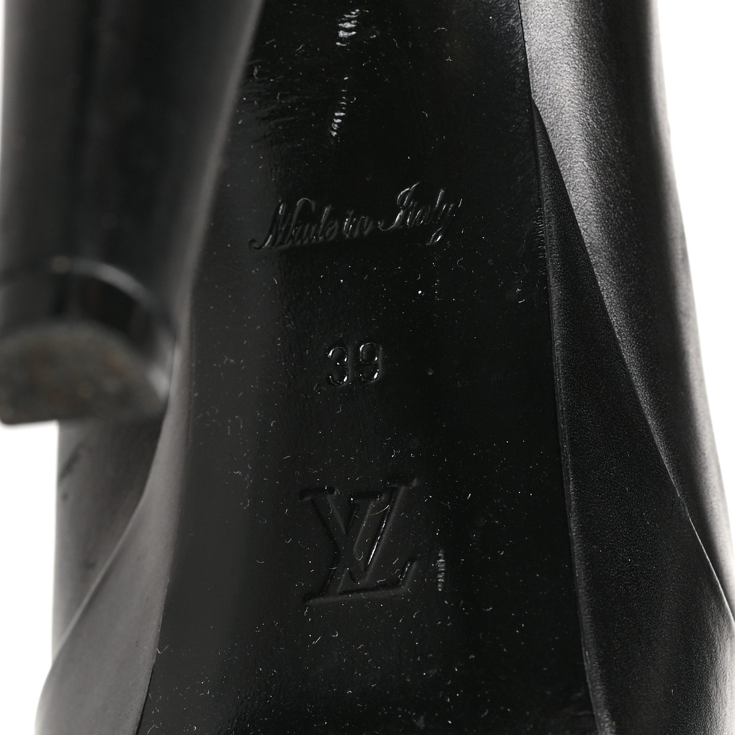 Calfskin Monogram Afterglow Platform Ankle Boots 39 Black