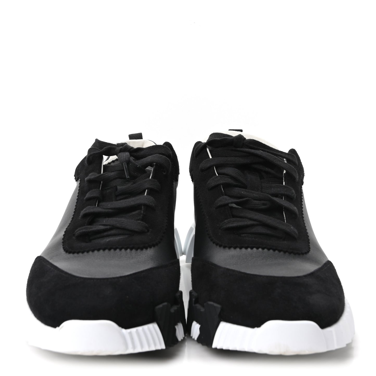 Goatskin Suede Goatskin Mens Bouncing Sneakers 45 Black