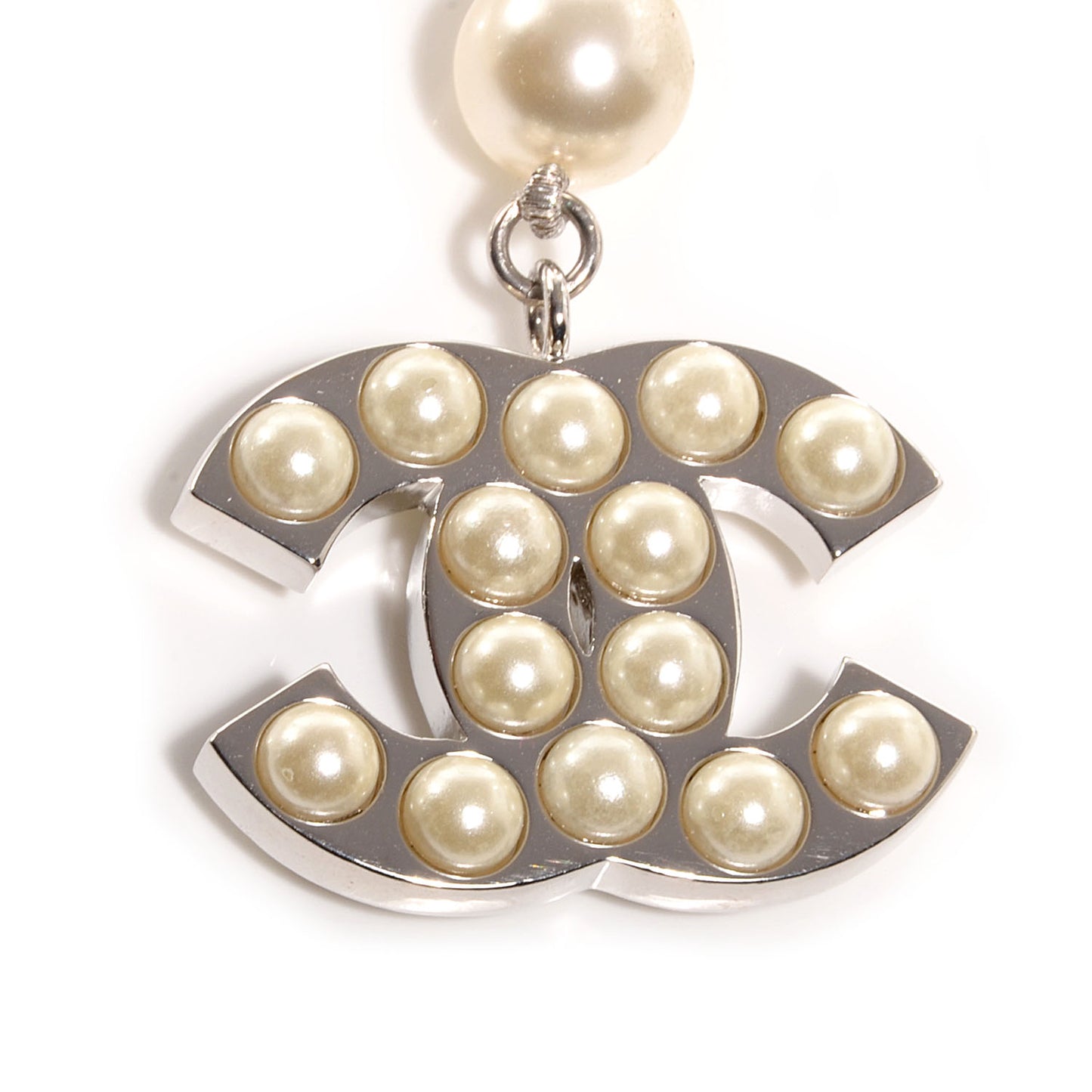 Pearl CC Double Strand Belt 95 Silver