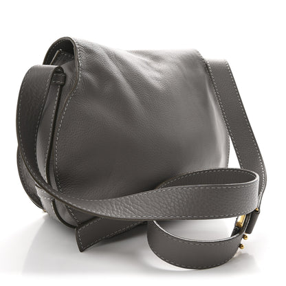 Chloe Calfskin Medium Marcie Round Crossbody Bag Cashmere Grey 3 of 12
