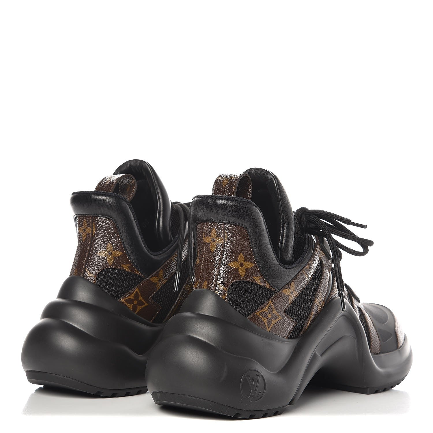 Louis Vuitton Calfskin Patent Monogram LV Archlight Sneakers 41 Black 4 of 8