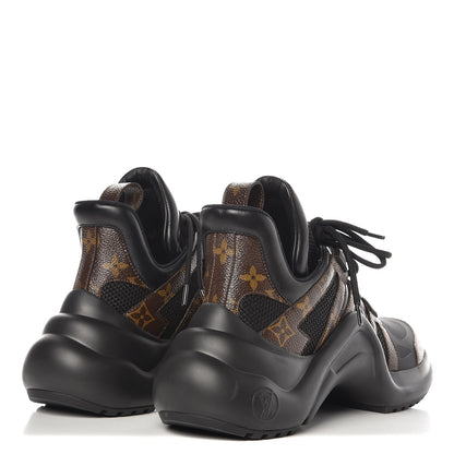 Louis Vuitton Calfskin Patent Monogram LV Archlight Sneakers 41 Black 4 of 8