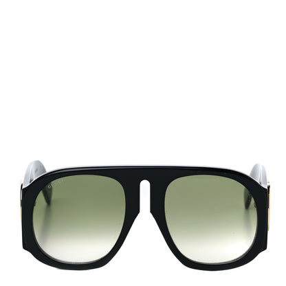 Gucci Oversized Aviator Sunglasses GG0152S Black 4 of 9